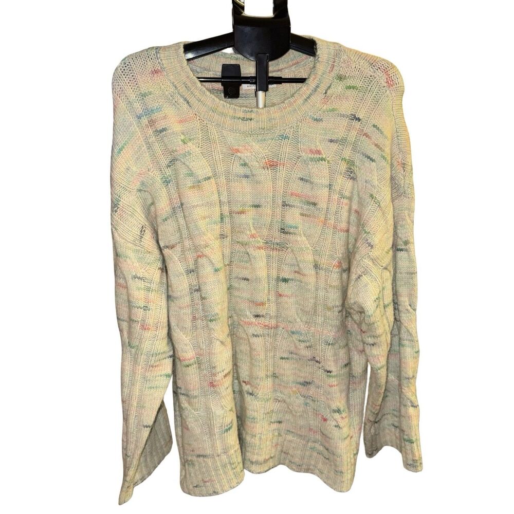 American Eagle AE Super Soft Cable Crew Neck Sweater Knit Women’s XL EUC